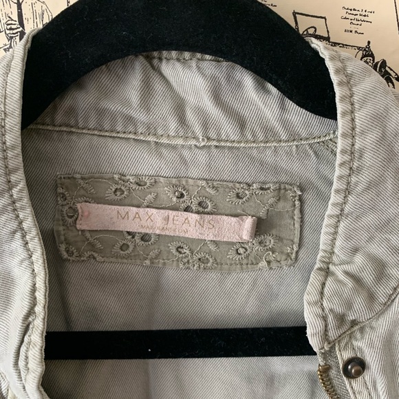 Max jeans green jackets with pockets SZ XS - Picture 4 of 9